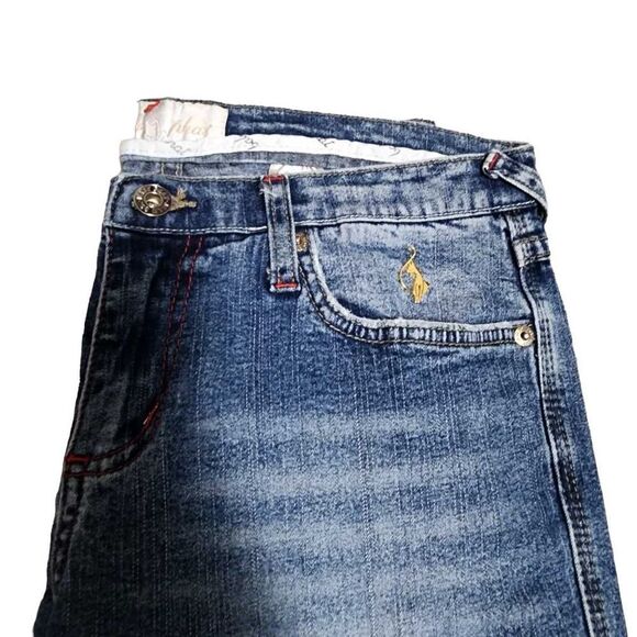 Baby Phat Y2K Size 9 Bootcut Light Wash Low Rise Jeans - Picture 4 of 15